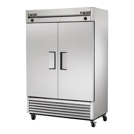 True T-49DT-HC 54-1/8" 2 Solid Door Dual Temperature Reach-In Refrigerator/Freezer, doors closed