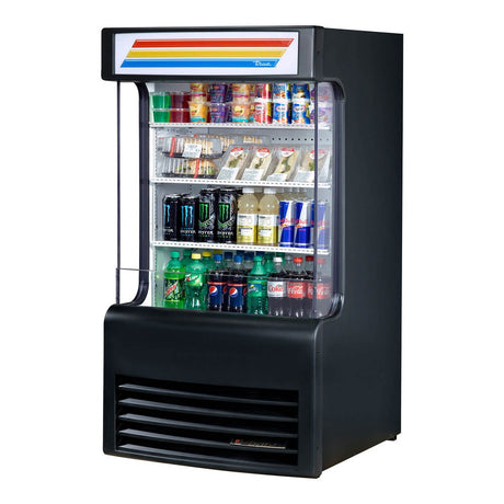 True TAC-14GS-HC-LD 30-1/4" glass sided air curtain merchandiser, front view