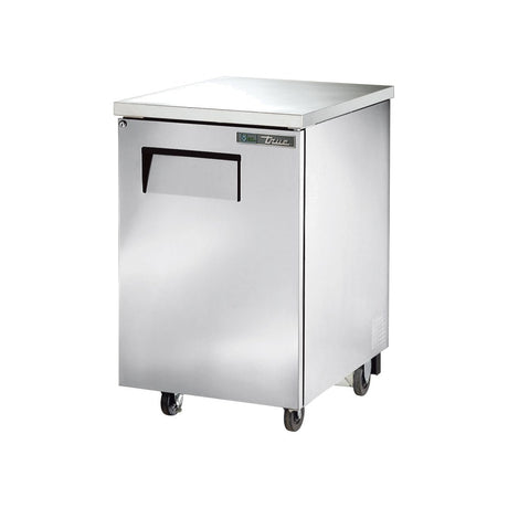 True TBB-1-S-HC 23-1/2" 1 solid door back bar cooler, stainless steel finish, doors closed