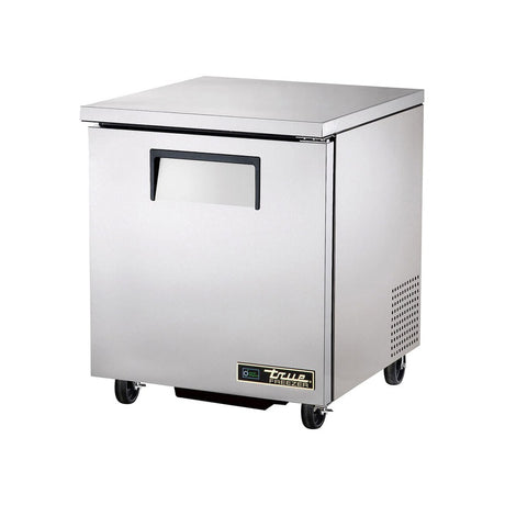 True TUC-27F-HC 27-5/8" 1-door undercounter freezer, front three-quarter view with door closed