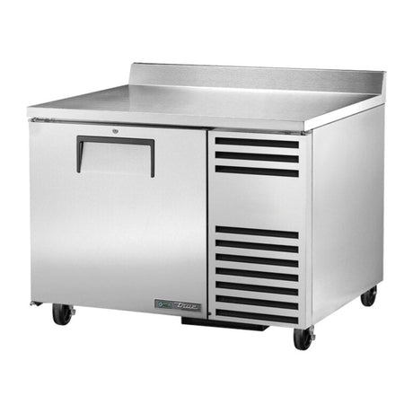 True TWT-44-HC 44-1/2" 1-door deep worktop refrigerator, front three-quarter view with door closed