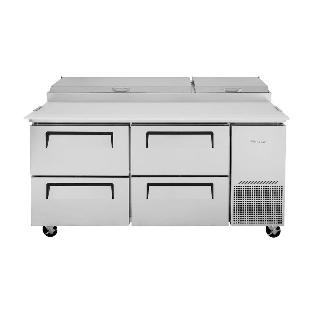 Turbo Air TPR-67SD-D4-N 4 Drawer 9-Pan Pizza Prep Table, alternate view
