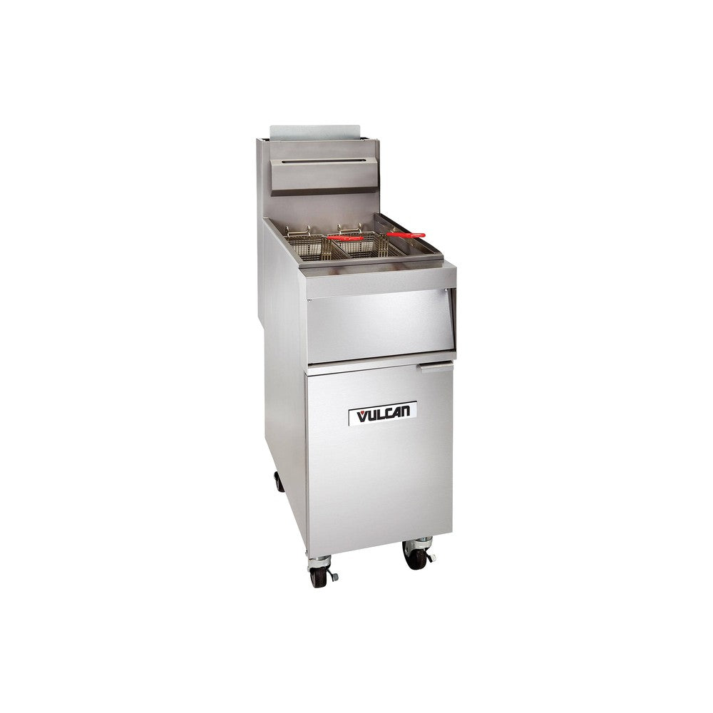 Vulcan 1GR45M-1 50 lb natural gas floor fryer, view 2