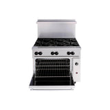 Vulcan 36S-6BN 36" natural gas restaurant range, view 2