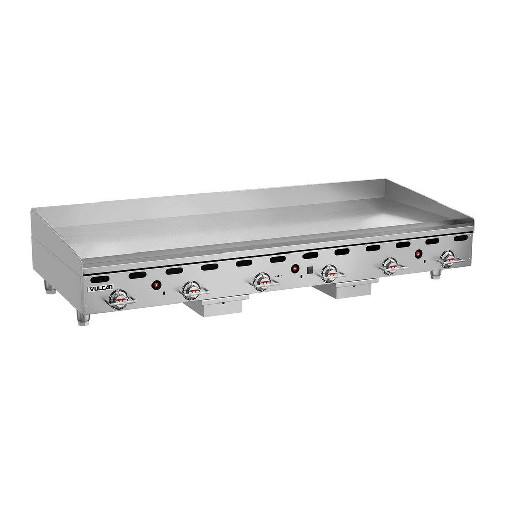 Vulcan MSA72-101 72" countertop gas griddle, view 2