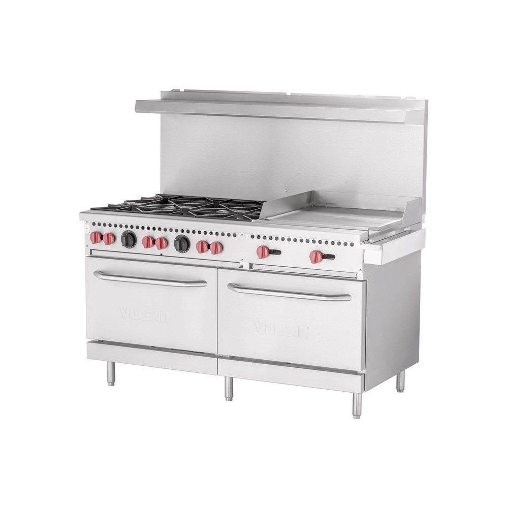 Vulcan SX60F-6B24GN 60" natural gas restaurant range, view 3