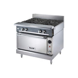 Vulcan V4B36S-1 36" heavy duty gas range with 4 burner, view 3