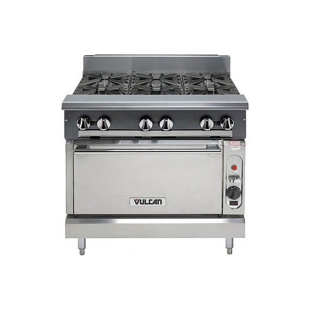 Vulcan V6B36S-1 36" heavy duty gas range with 6 burner