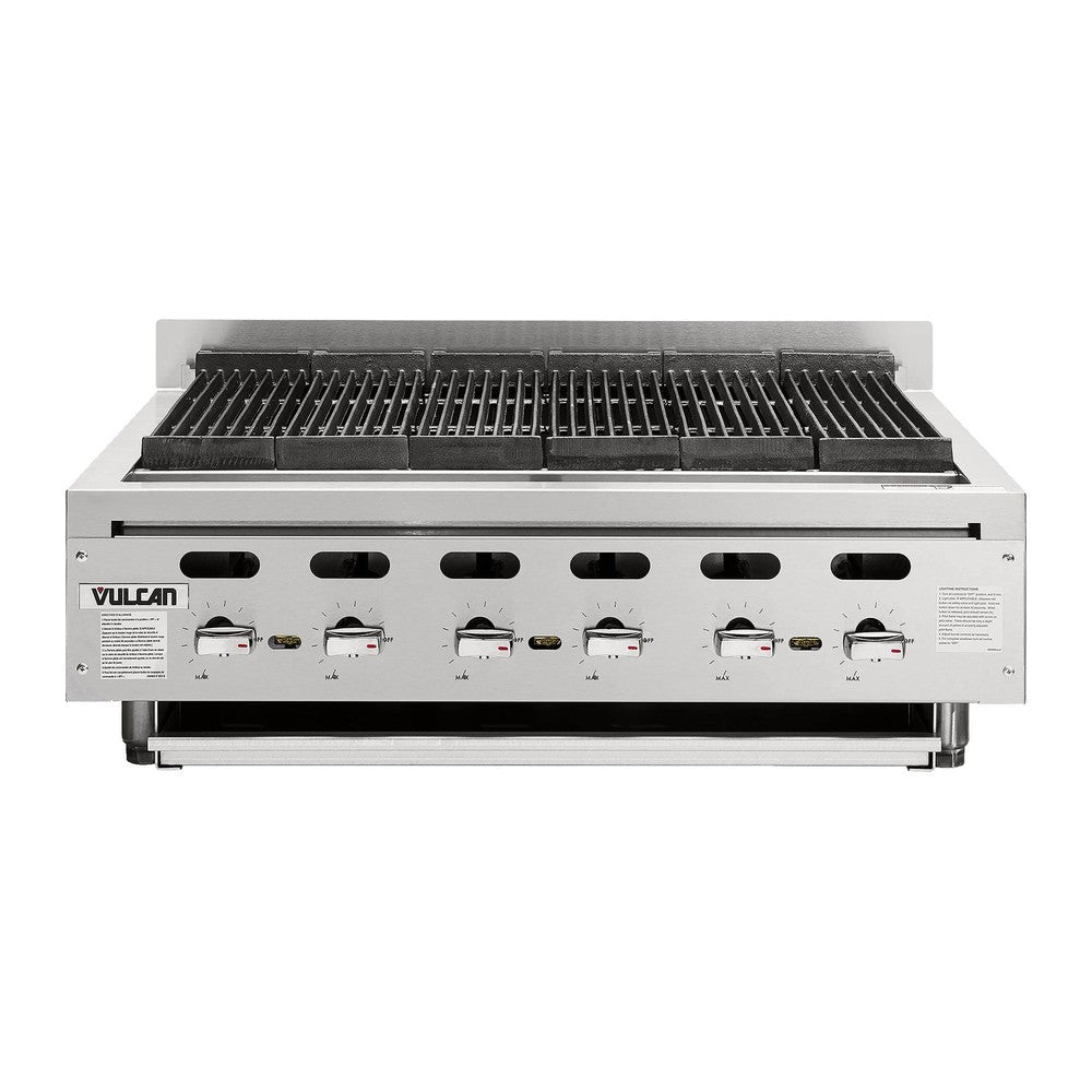 Vulcan VACB36-101 36" countertop gas charbroiler, view 2