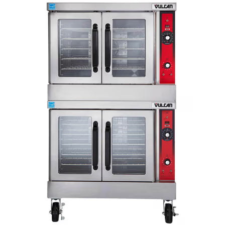 Vulcan VC44GD, 88,000 Btu Gas Double Deck Convection Oven w/ Solid State Controls