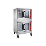 Vulcan VC66GD-1 natural gas double deck convection oven, view 2
