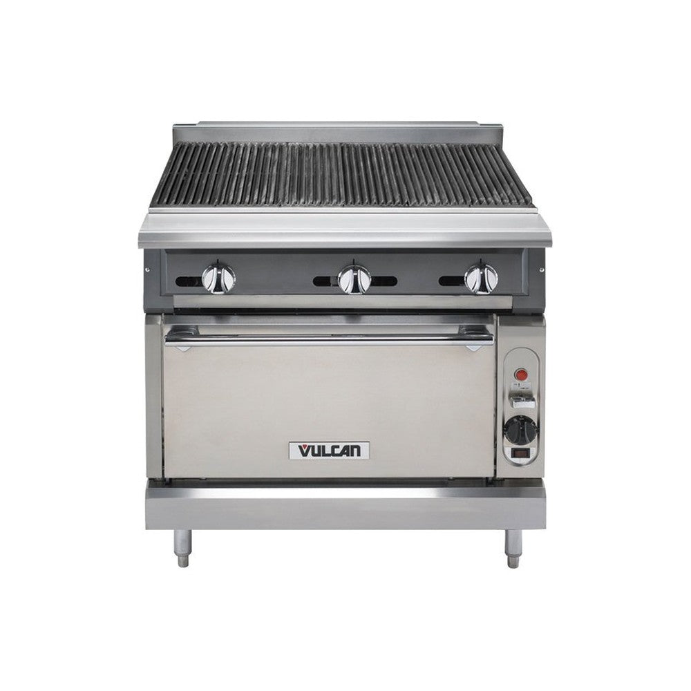 Vulcan VCBB36S-1 36" heavy duty gas range with 32" charbroiler