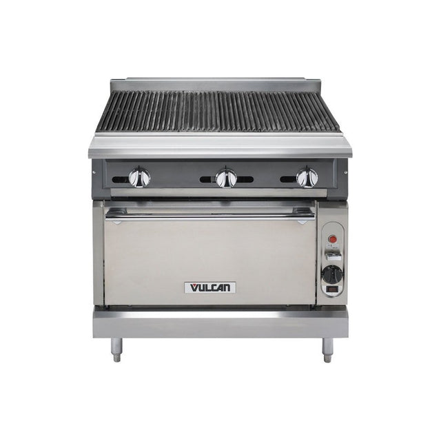 Vulcan VCBB36S-1 36" heavy duty gas range with 32" charbroiler