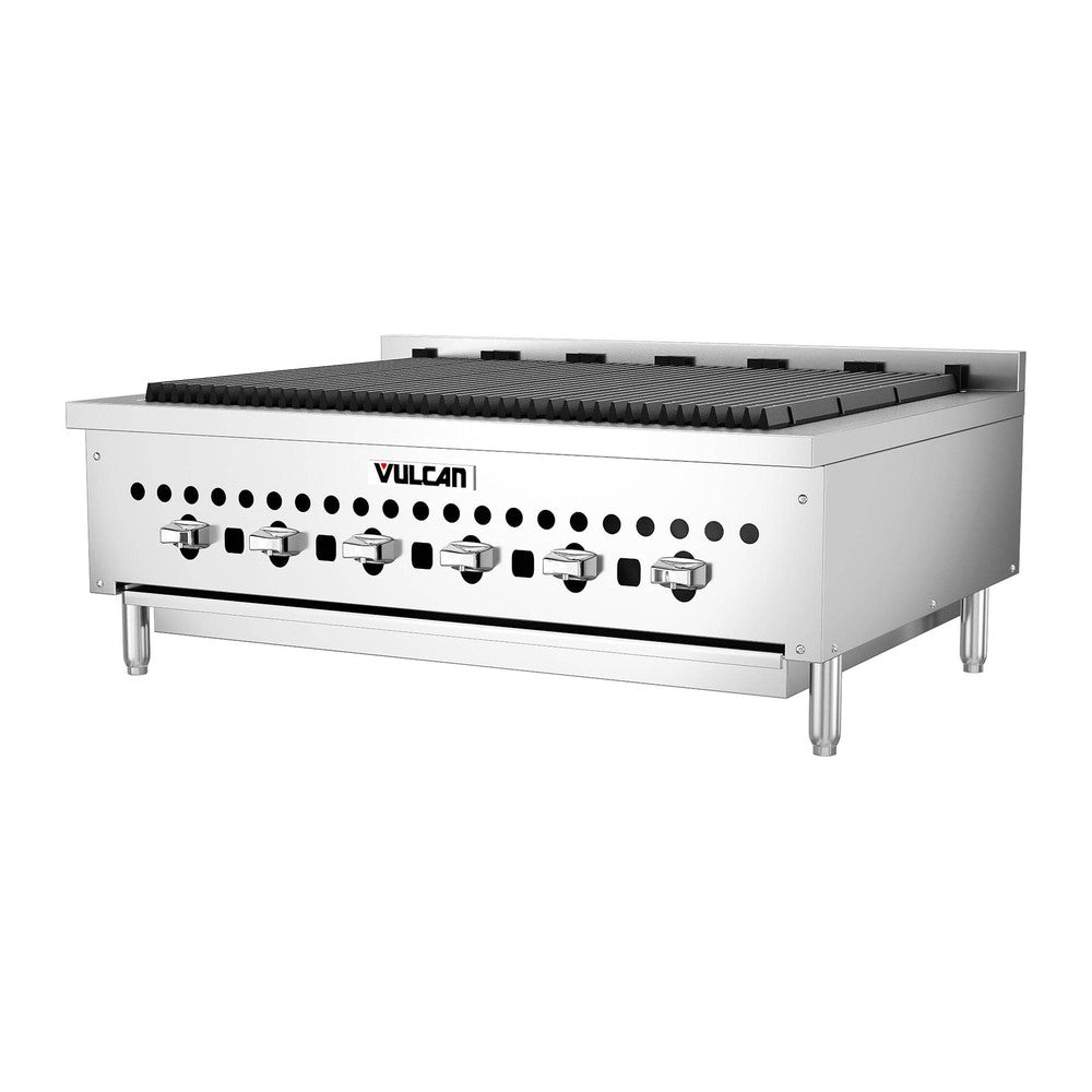 Vulcan VCCB36-1 36" countertop gas charbroiler, view 3