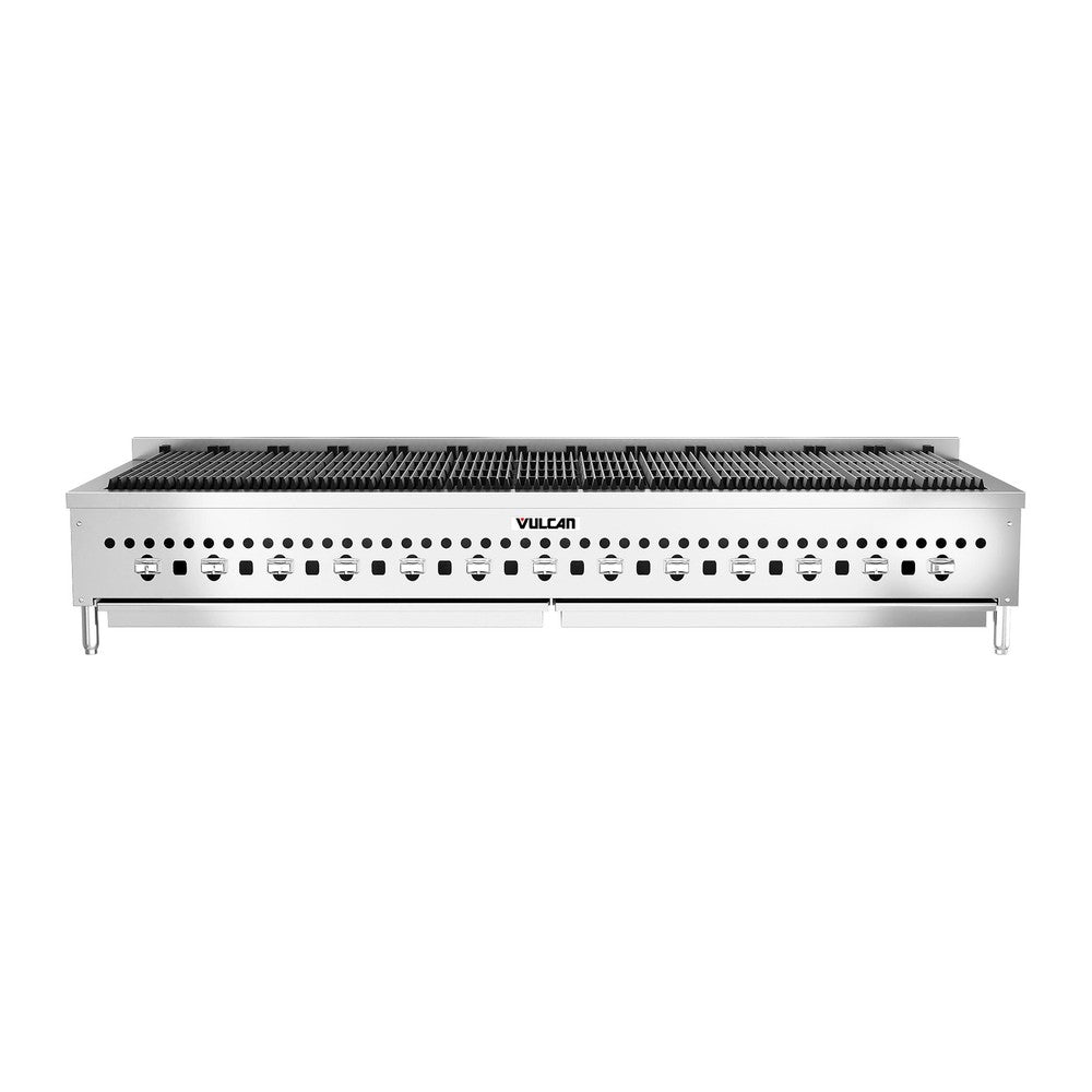 Vulcan VCCB72-1 72" countertop gas charbroiler, view 2