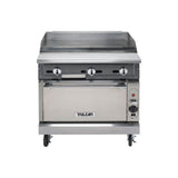 Vulcan VGMT36C-1 36" heavy duty gas range with 36" thermostatic griddle