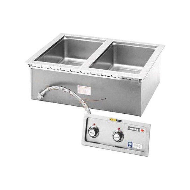 Wells MOD-200TDM 2-pan drop-in hot food well