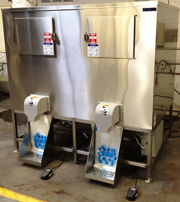 Kloppenberg DISP2000IBU 2254 lbs of Ice Storage, Ice Bagger System